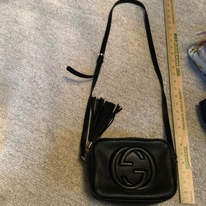 Gucci Pebbled Calfskin Small SoHo Disco Black handbag